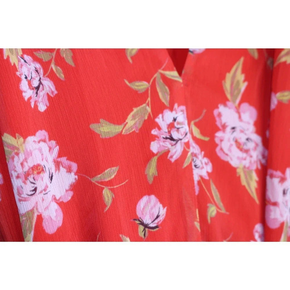 Lovers + Friends Cassidy Floral red mini dress size L - Picture 6 of 9